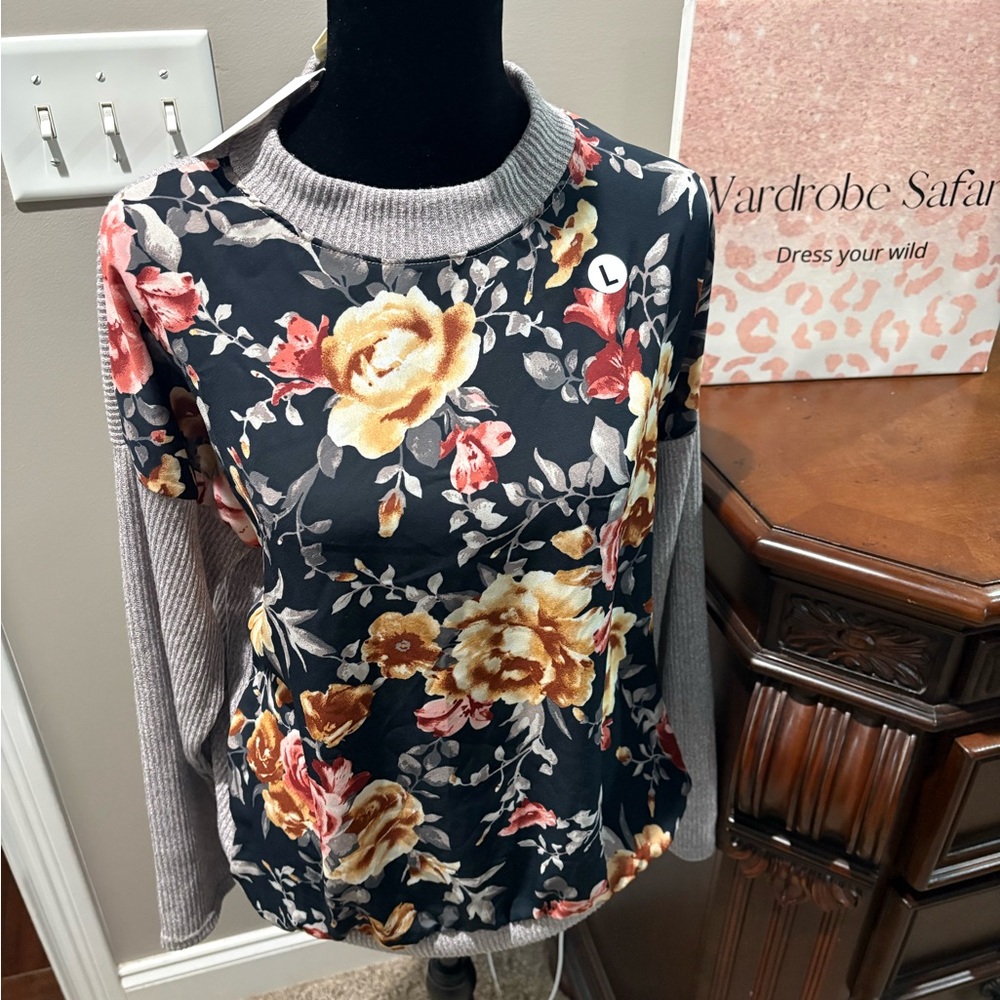 Floral Print Women's Top